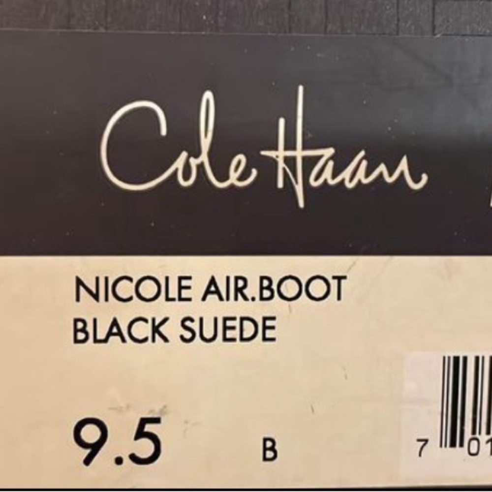 EUC NIKE AIR BY COLE HAAN SUEDE BOOTS CLASSIC TALL BOOT - Picture 4 of 5